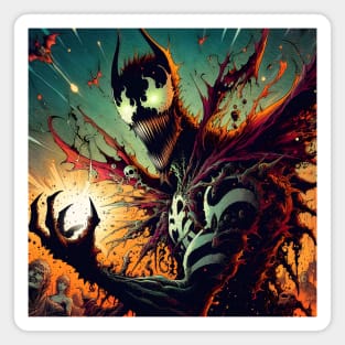 Embrace Darkness with Spawn: Legendary Art and Hellspawn Designs Await! Magnet